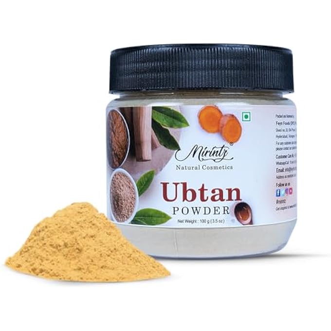 Mirintz UBTAN POWDER, 100 G| FACE PACK, FACIAL MASK AND SCRUB | NATURAL| SKIN CLEANSING | REMOVES WRINKLES| BODY SCRUB | CHEMICAL FREE | PACK OF 1 - Image 1